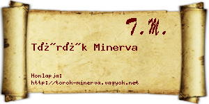 Török Minerva névjegykártya
